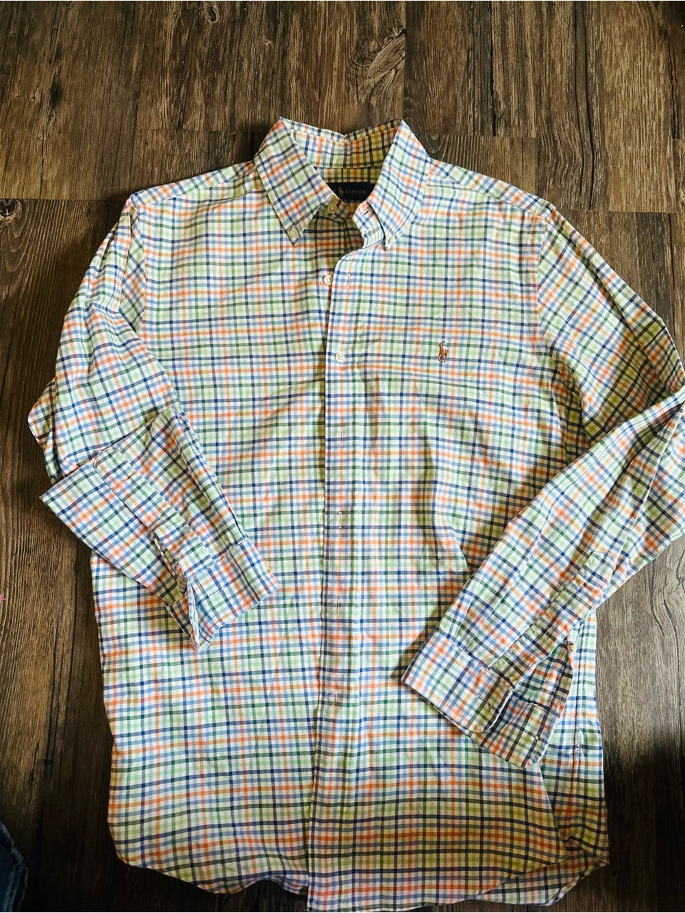 Ralph Lauren Men's Multicolor Pastel Plaid Button-Down Shirt